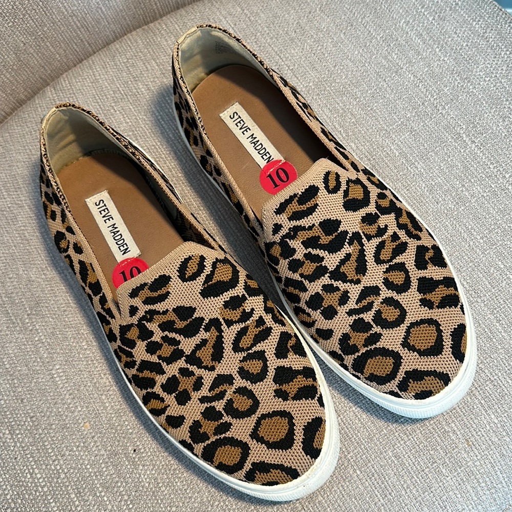 Animal print slip ons- comfy and fashionable.